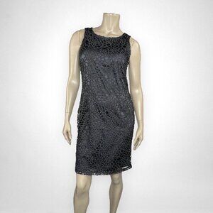 BANANA REPUBLIC Black Rosette Lace Dress‎ 4